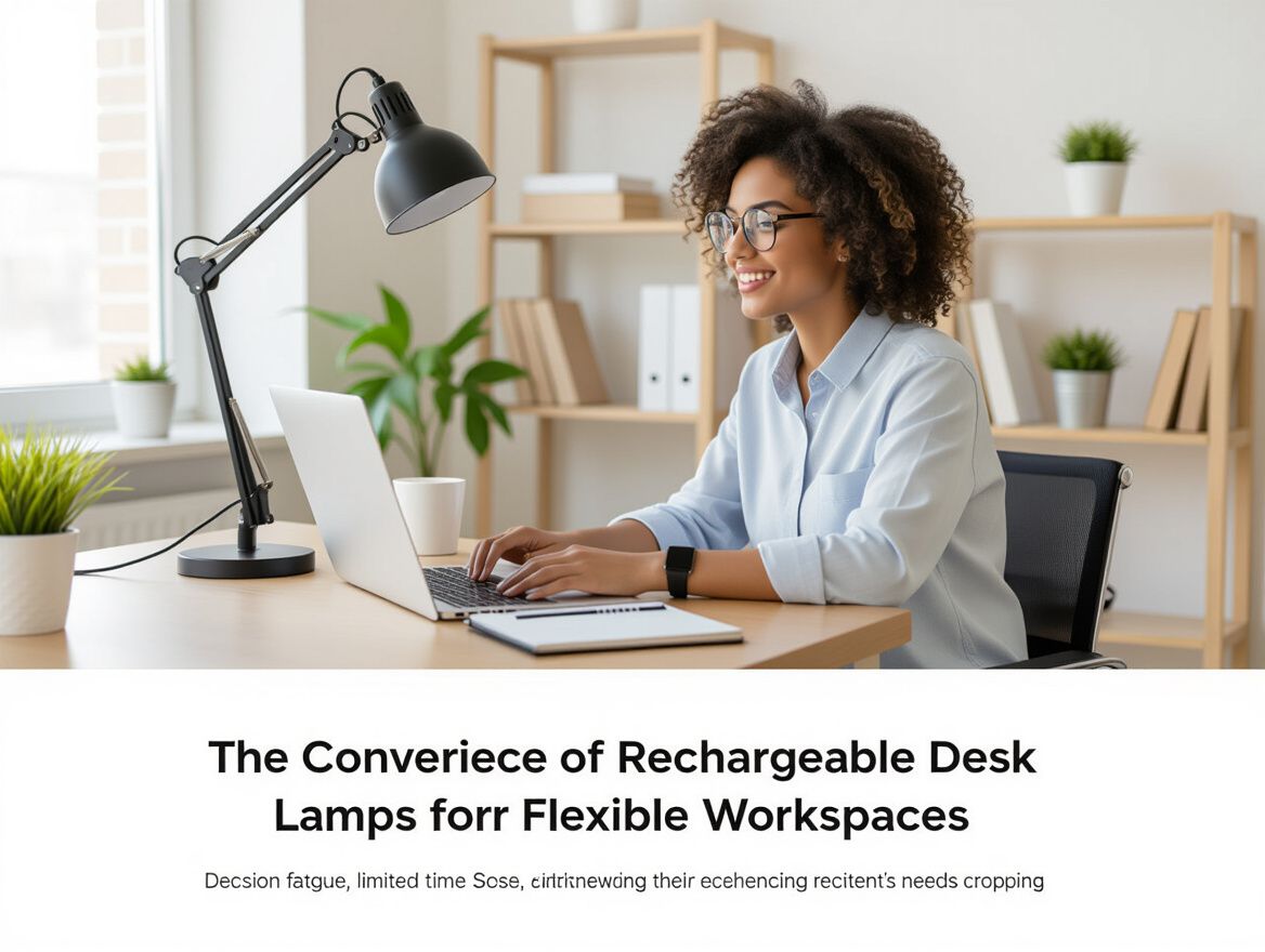 The Convenience of Rechargeable Desk Lamps for Flexible Workspaces
