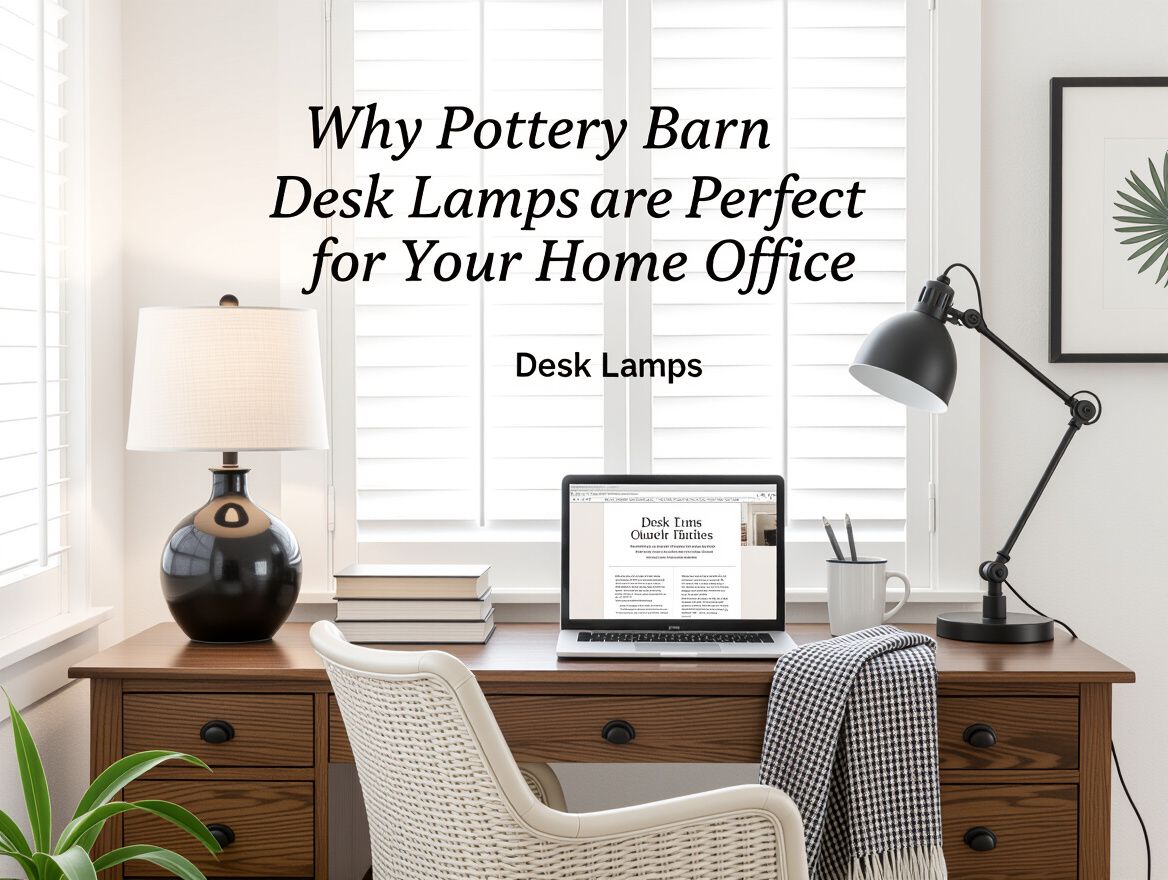 Why Pottery Barn Desk Lamps are Perfect for Your Home Office